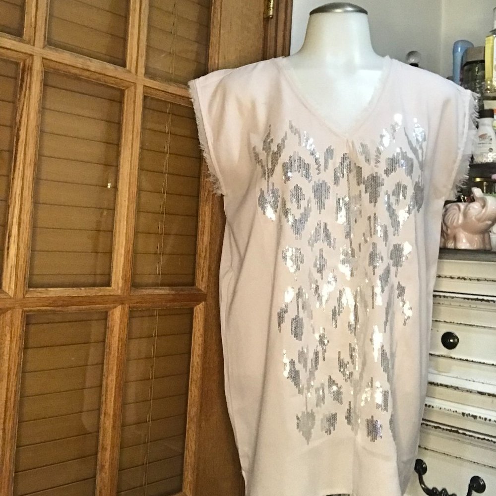 Excellent Condition Sequin Top By DKNY  Size S